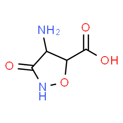 5-Isoxazolidinecarboxylicacid,4-amino-3-oxo-(9CI) structure