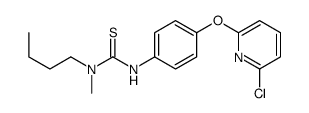 1-butyl-3-[4-(6-chloropyridin-2-yl)oxyphenyl]-1-methylthiourea结构式