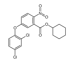 cyclohexyl 5-(2,4-dichlorophenoxy)-2-nitrobenzoate结构式