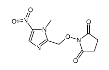 1-[(1-methyl-5-nitroimidazol-2-yl)methoxy]pyrrolidine-2,5-dione结构式