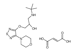 (S)-3-[3-(tert-butylamino)-2-hydroxypropoxy]-4-morpholino-1,2,5-thiadiazole] maleate结构式