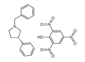 (S)-1-Benzyl-3-phenyl-pyrrolidine; compound with picric acid Structure