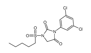 3-(3,5-dichlorophenyl)-1-pentylsulfonylimidazolidine-2,4-dione结构式