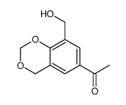 1-[8-(hydroxymethyl)-4H-1,3-benzodioxin-6-yl]ethanone Structure