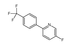 5-fluoro-2-[4-(trifluoromethyl)phenyl]pyridine结构式