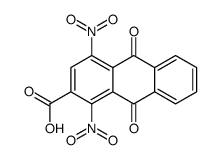 1,4-dinitro-9,10-dioxoanthracene-2-carboxylic acid Structure