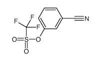 (3-cyanophenyl) trifluoromethanesulfonate Structure