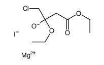 (ethyl 4-chloro-3-ethoxy-3-hydroxybutyrato)iodomagnesium Structure