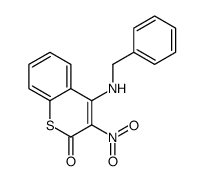 4-(benzylamino)-3-nitrothiochromen-2-one Structure