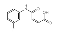 3-[(3-fluorophenyl)carbamoyl]prop-2-enoic acid structure