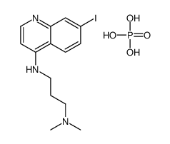 N-(7-iodoquinolin-4-yl)-N',N'-dimethylpropane-1,3-diamine,phosphoric acid Structure