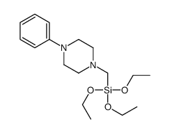 triethoxy-[(4-phenylpiperazin-1-yl)methyl]silane结构式