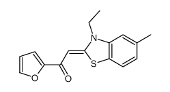 2-[3-Ethyl-5-methylbenzothiazol-2(3H)-ylidene]-1-(2-furanyl)ethanone Structure