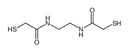 N,N'-ethylenebis(2-mercaptoacetamide)结构式