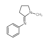 Benzenamine, N-(1-methyl-2-pyrrolidinylidene)- (9CI)结构式