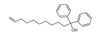 1,1-diphenylundec-10-en-1-ol结构式