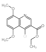 3-Quinolinecarboxylicacid, 4-chloro-5,8-dimethoxy-, ethyl ester Structure