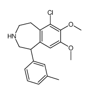 6-chloro-7,8-dimethoxy-1-(m-tolyl)-2,3,4,5-tetrahydro-1H-benzo[d]azepine Structure