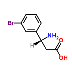 (R)-3-氨基-3-(3-溴苯基)丙酸结构式