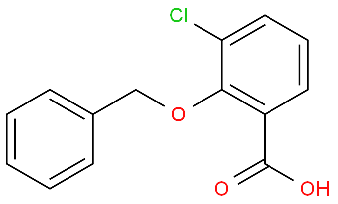 2-(benzyloxy)-3-chlorobenzoic acid structure