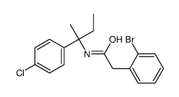 2-(2-bromophenyl)-N-[2-(4-chlorophenyl)butan-2-yl]acetamide Structure