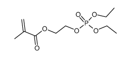 2-[(diethoxyphosphinyl)oxy]ethyl methacrylate结构式