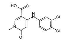 4-(3,4-dichloro-phenylamino)-1-methyl-6-oxo-1,6-dihydro-pyridine-3-carboxylic acid结构式