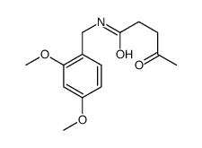 N-[(2,4-dimethoxyphenyl)methyl]-4-oxopentanamide Structure