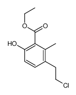 ethyl 3-(2-chloroethyl)-6-hydroxy-2-methylbenzoate结构式