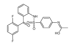 N-[4-[[2-(2,5-difluorobenzoyl)phenyl]sulfamoyl]phenyl]acetamide结构式