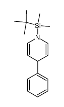 1-(tert-butyldimethylsilyl)-4-phenyl-1,4-dihydropyridine结构式