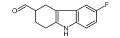 6-Fluoro-2,3,4,9-tetrahydro-1H-carbazole-3-carbaldehyde structure