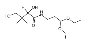 (R)-N-(3,3-diethoxypropyl)-2,4-dihydroxy-3,3-dimethylbutanamide Structure