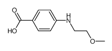 4-(2-methoxy-ethylamino)-benzoic acid structure