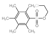 1-(2-chloroethoxysulfonyl)-2,3,4,5,6-pentamethyl-benzene structure