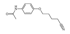 acetic acid-[4-(4-cyano-butoxy)-anilide] Structure