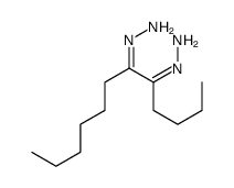 5-hydrazinylidenedodecan-6-ylidenehydrazine结构式