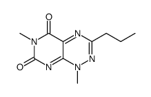 Pyrimido[5,4-e]-1,2,4-triazine-5,7(1H,6H)-dione, 1,6-dimethyl-3-propyl结构式