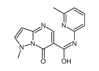 1-methyl-N-(6-methylpyridin-2-yl)-7-oxopyrazolo[1,5-a]pyrimidine-6-carboxamide结构式