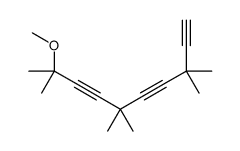 9-methoxy-3,3,6,6,9-pentamethyldeca-1,4,7-triyne Structure