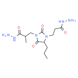 α3-methyl-2,4-dioxo-5-propylimidazolidine-1,3-di(propionohydrazide)结构式