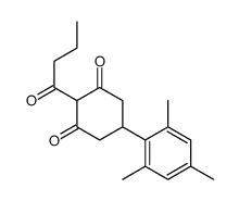 2-butanoyl-5-(2,4,6-trimethylphenyl)cyclohexane-1,3-dione结构式