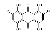 2,7-dibromo-1,4,5,8-tetrahydroxyanthracene-9,10-dione Structure