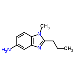 1-Methyl-2-propyl-1H-benzimidazol-5-amine结构式