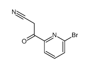 6-BROMO-SS-OXO-2-PYRIDINEPROPANENITRILE structure