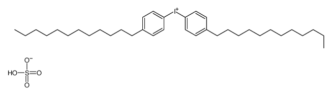 bis(4-dodecylphenyl)iodanium,hydrogen sulfate Structure