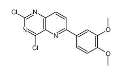 2,4-dichloro-6-(3,4-dimethoxyphenyl)pyrido[3,2-d]pyrimidine结构式