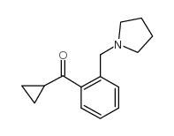 CYCLOPROPYL 2-(PYRROLIDINOMETHYL)PHENYL KETONE结构式