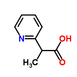 2-(pyridin-2-yl)propanoic acid结构式