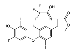 (S)-METHYL 3-(4-(4-HYDROXY-3,5-DIIODOPHENOXY)-3,5-DIIODOPHENYL)-2-(2,2,2-TRIFLUOROACETAMIDO)PROPANOATE结构式